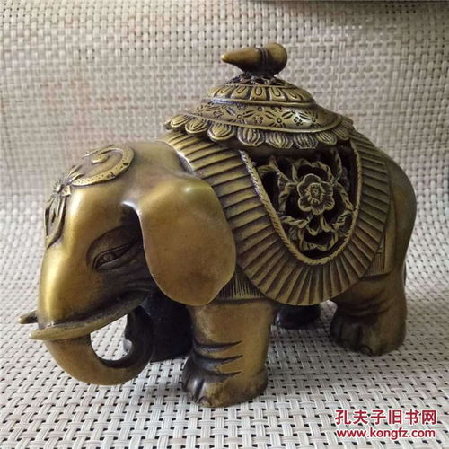 供應 仿古銅器工藝品 精銅擺件 吉祥如意 大象香薰爐