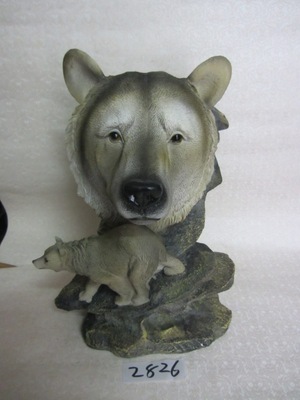 【樹(shù)脂陶瓷工藝品動(dòng)物(狼頭)】?jī)r(jià)格,廠家,圖片,塑料、樹(shù)脂工藝品,德化縣印藝印刷有限責(zé)任公司-
